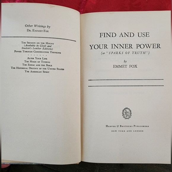 Vintage Book: Find and Use Your Inner Power (or "Sparks of Truth") by Emmet Fox - Picture 4 of 8